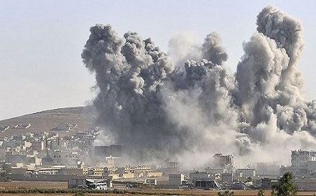 Kobani’de IŞİD’e hava bombardımanı! (YENİLENDİ)