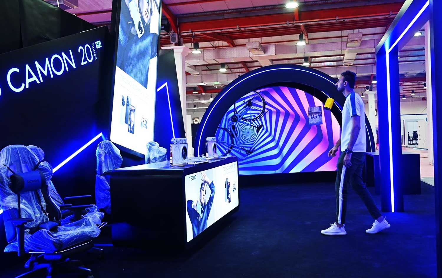 دیمەنێکی کاتی ئامادەکاری لە پێشانگەی هایتێکس، وێنە: بڵند تاهیر - رووداو