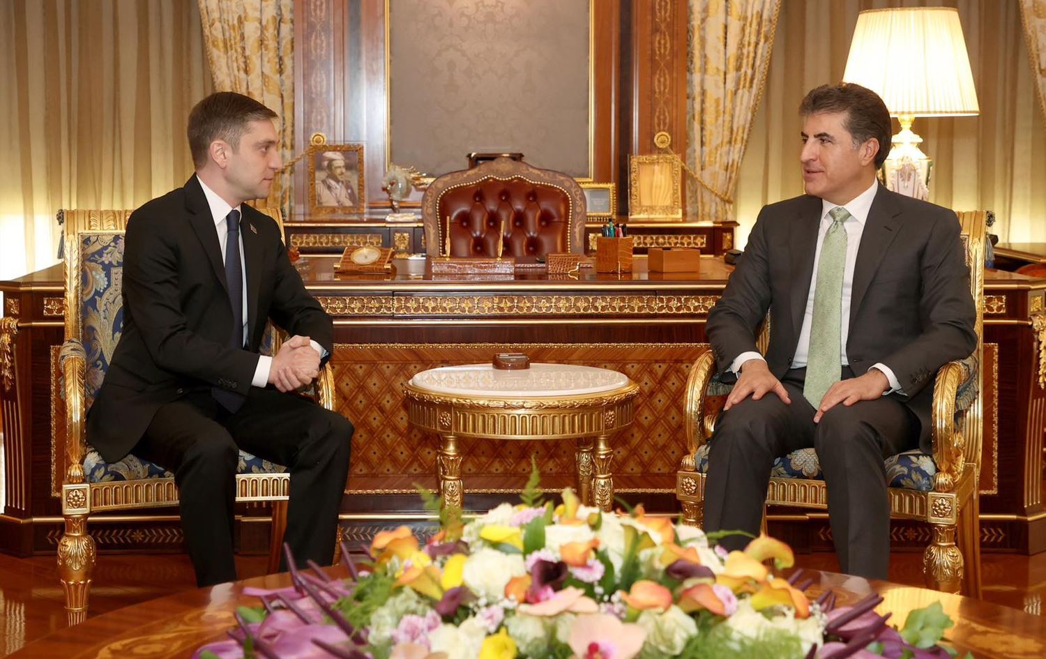 Başkan Barzani, Azerbaycan'ın Bağdat Büyükelçisini kabul etti