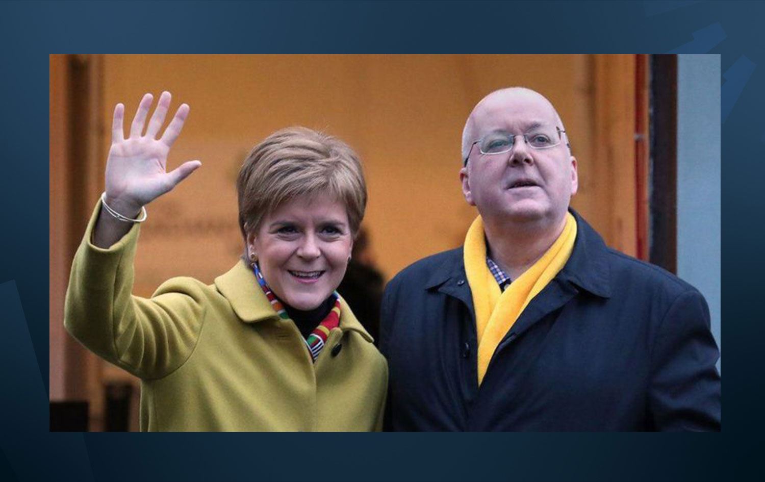 İskoç Ulusal Partisi Lideri Nicola Sturgeon ve teşkilat başkanı eşi Peter Murrel 