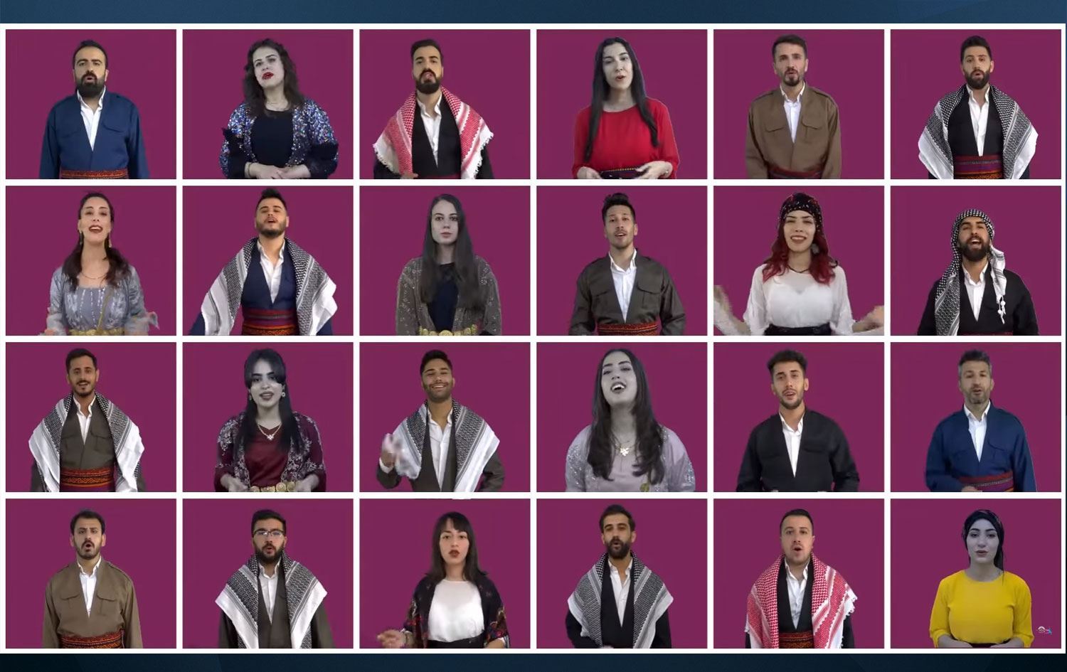 Xwendekarên Zanîngeha Şirnexê bi şêweya ‘acapella’ strana Hoy Nermê gotin