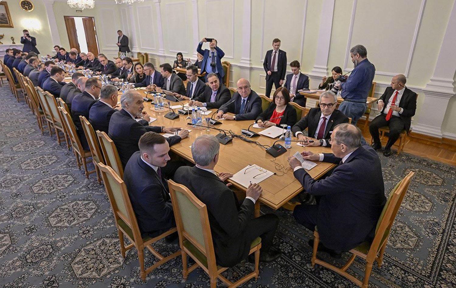 Nisan ayında yapılan toplantıdan bir kare / AA