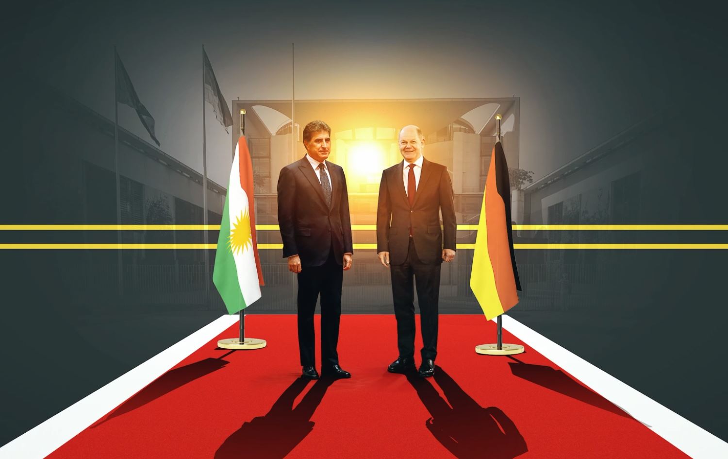 Hikûmeta Almanyayê: Olaf Scholz û Nêçîrvan Barzanî dê li Berlînê bicivin