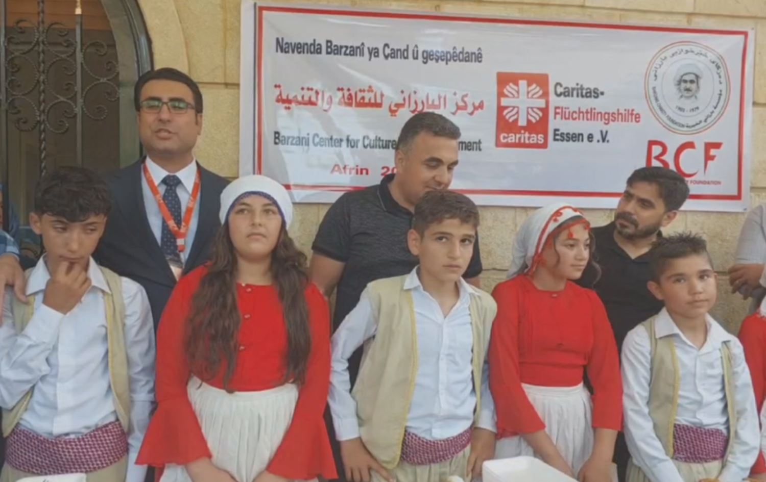 Dezgeha Xêrxwaziya Barzanî li Efrînê ji bo zarokan navendeke çand û hunerê vekir