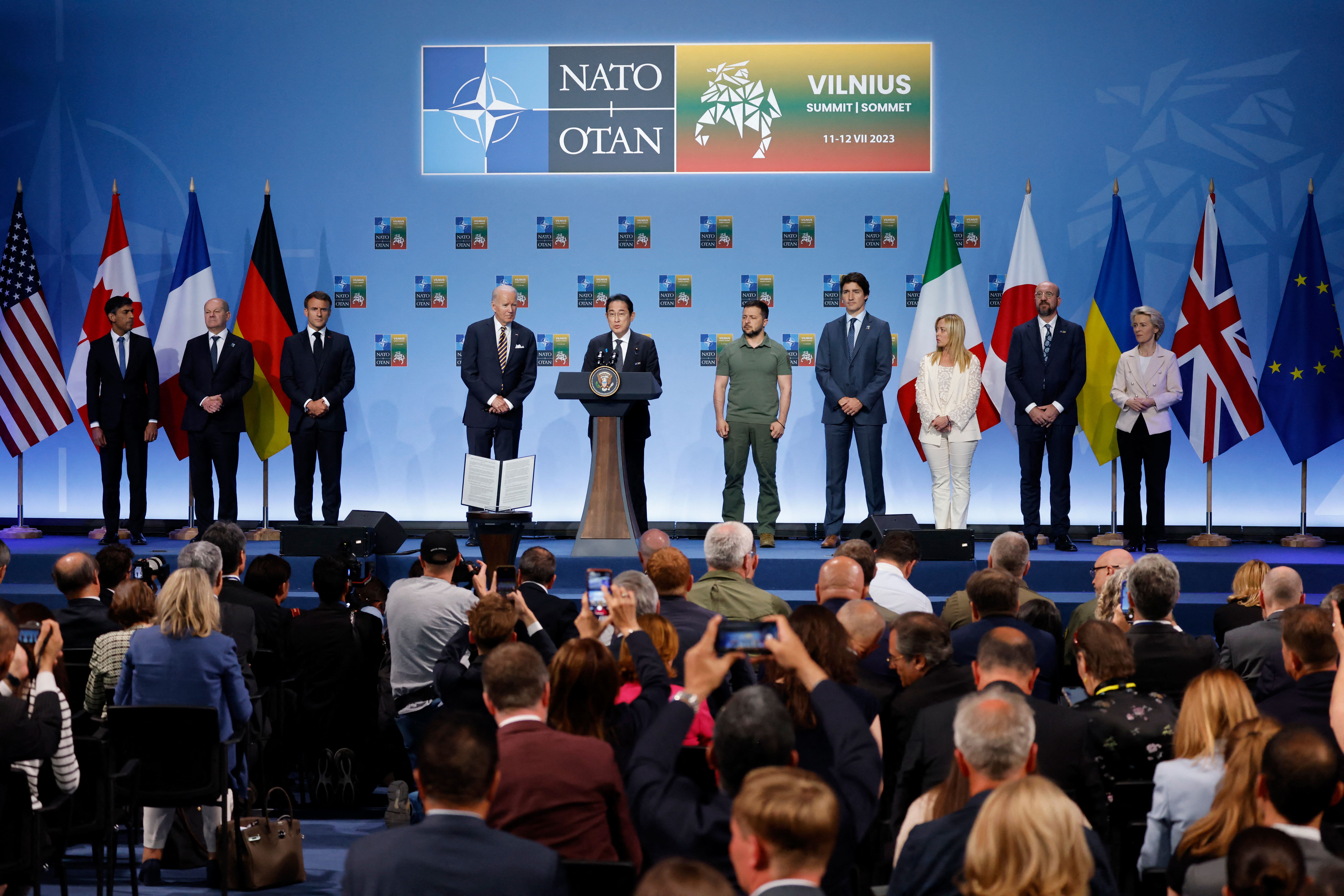 NATO leaders discuss Ukraine membership