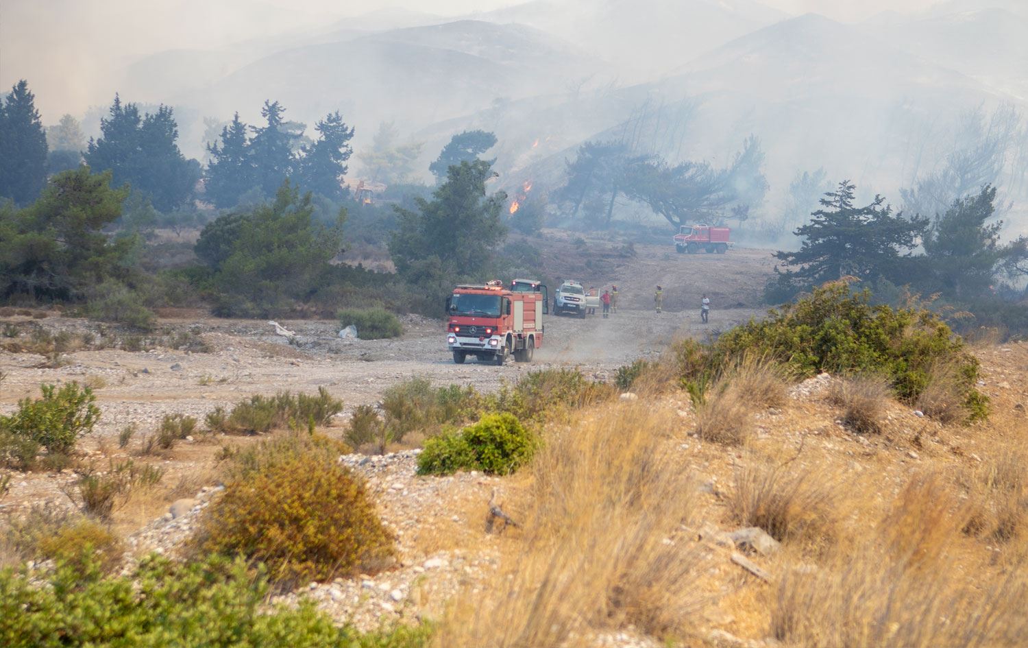 Yunanistan'ın Rodos Adası'nda OHAL ilan edildi / Foto:AA