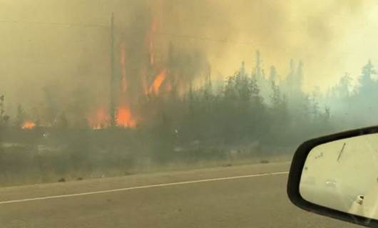حرائق الغابات في شمال كندا - الصورة/ AFP
