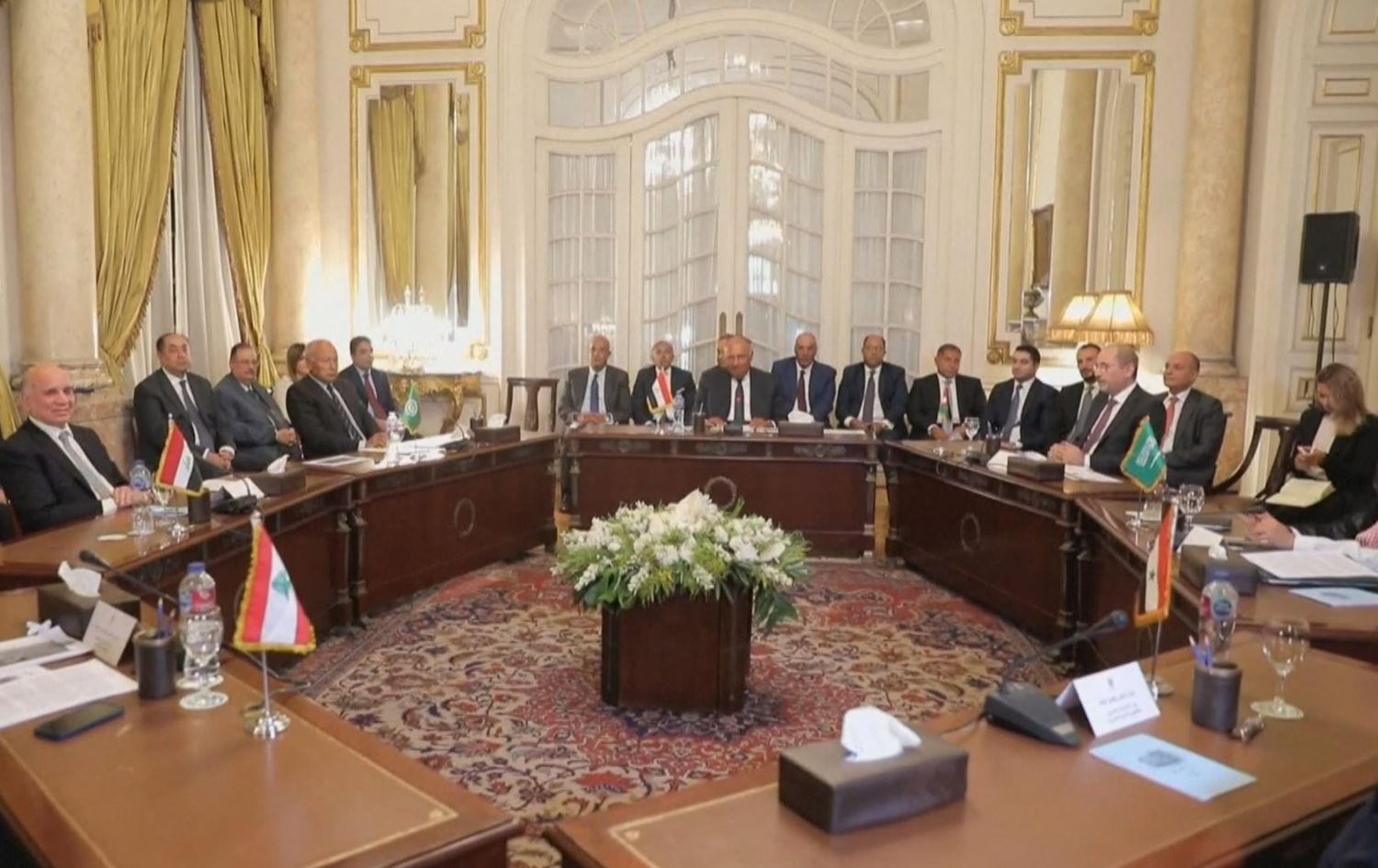 Pênc welatên Ereb piştî 12 salan ji bo krîza Sûriyeyê civiyan