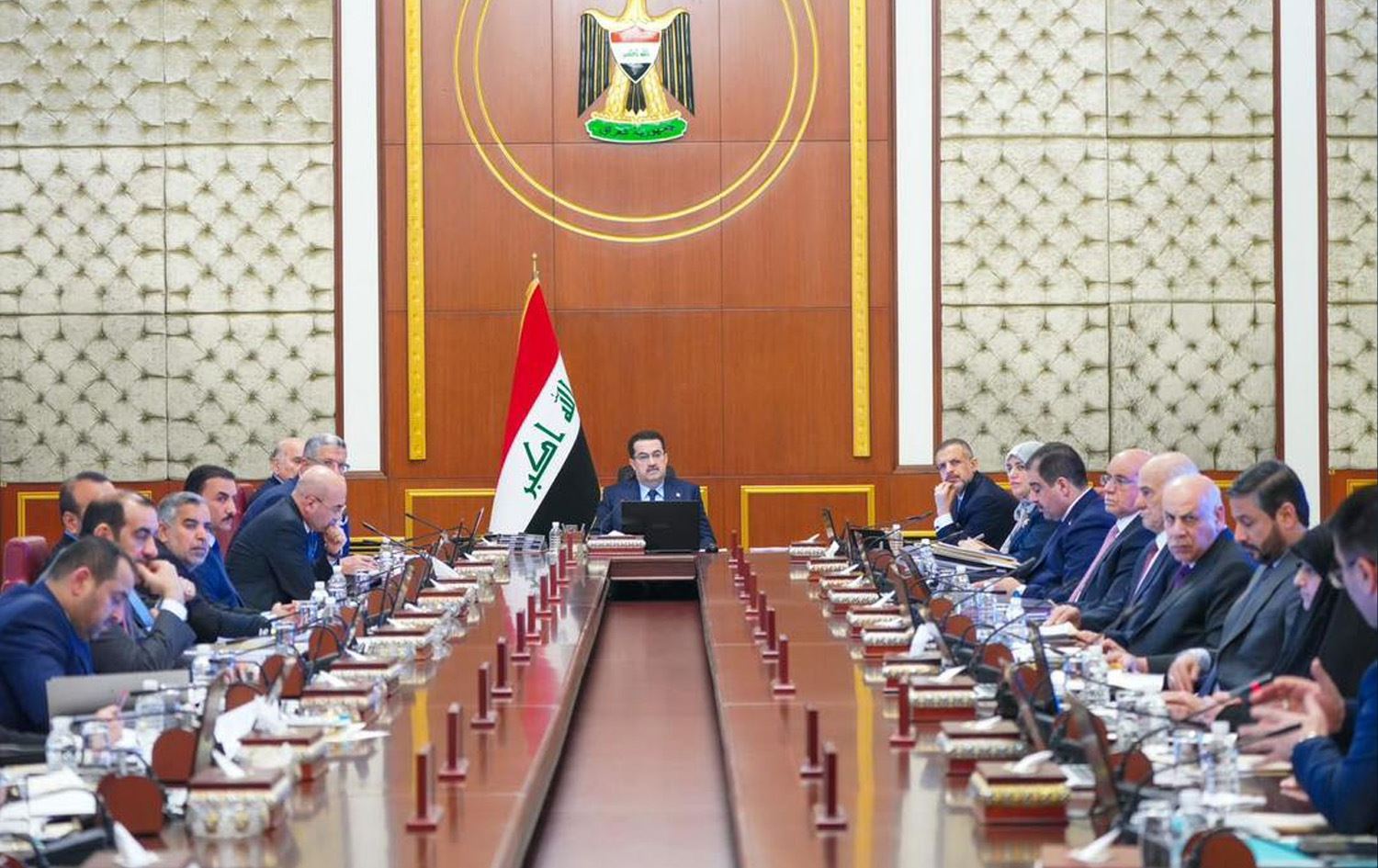 کۆبوونەوەیەکی ئەنجوومەنی وەزیرانی عێراق بە سەرۆکایەتیی محەممەد شیاع سوودانی