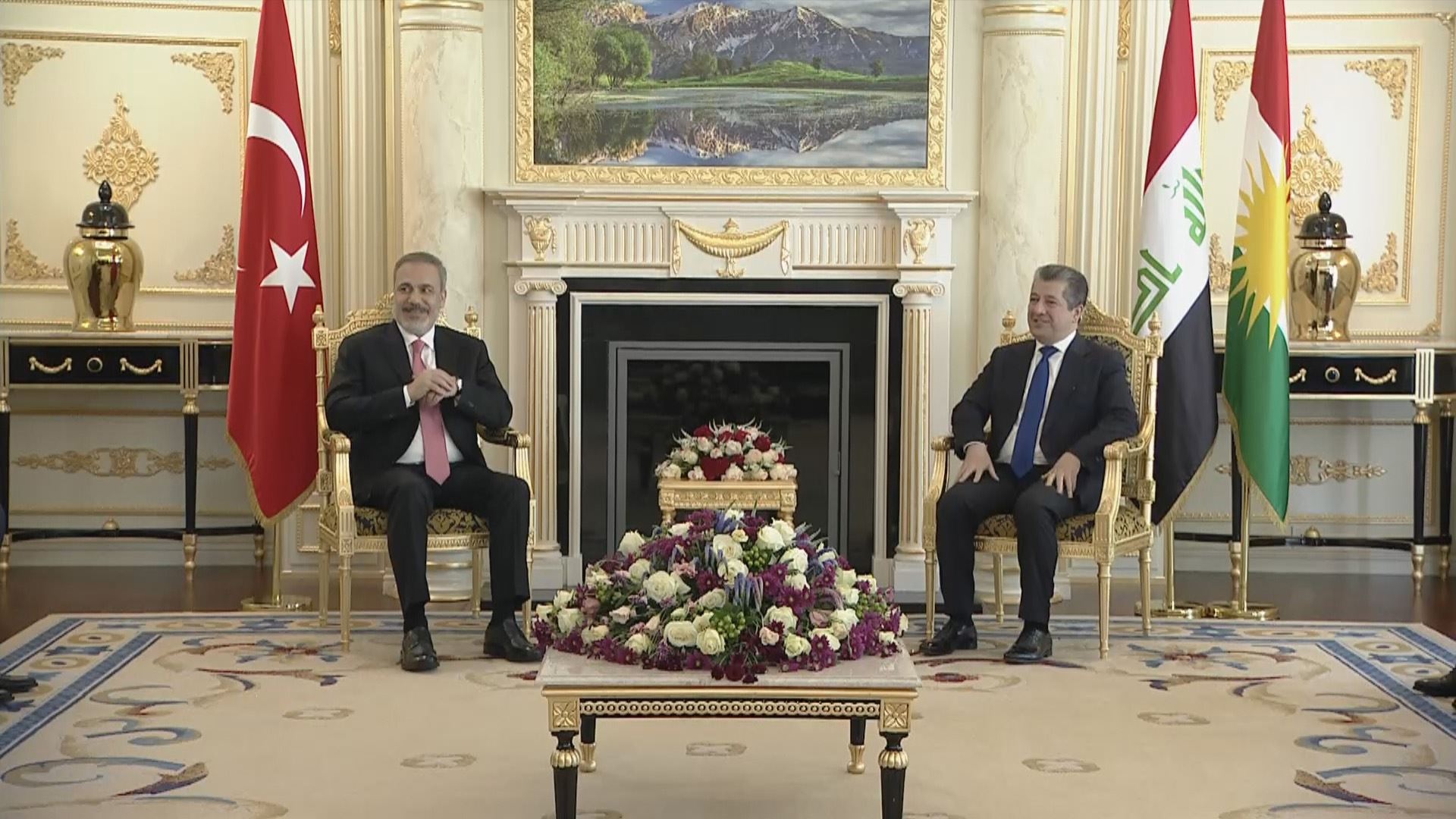 مەسرور بارزانی پێشوازیی لە هاکان فیدان کرد