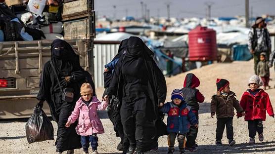 عوائل مسلحي داعش في مخيم الهول - أرشيف