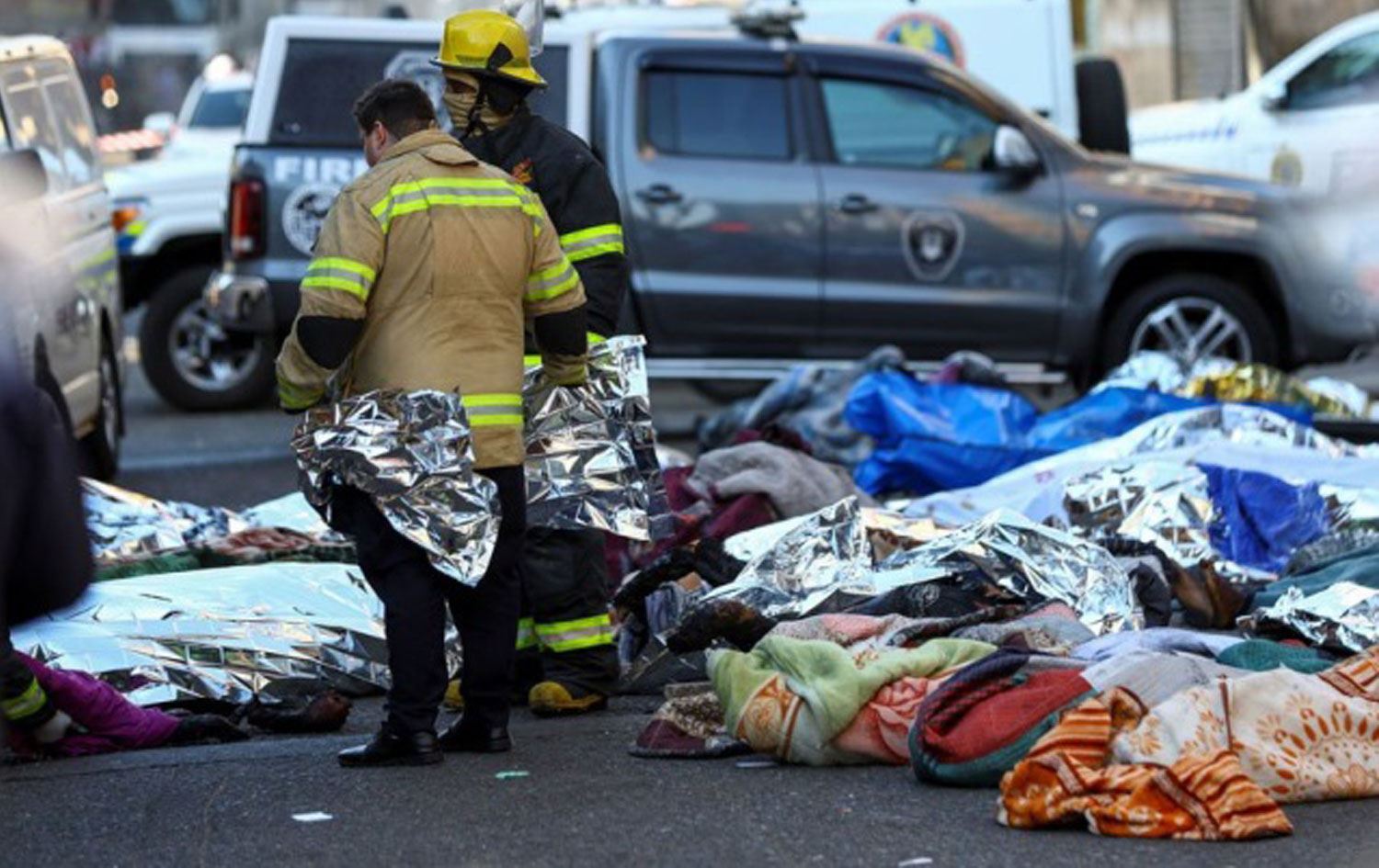 Johannesburg'daki 5 katlı binada yangın / Foto: Ajanslar
