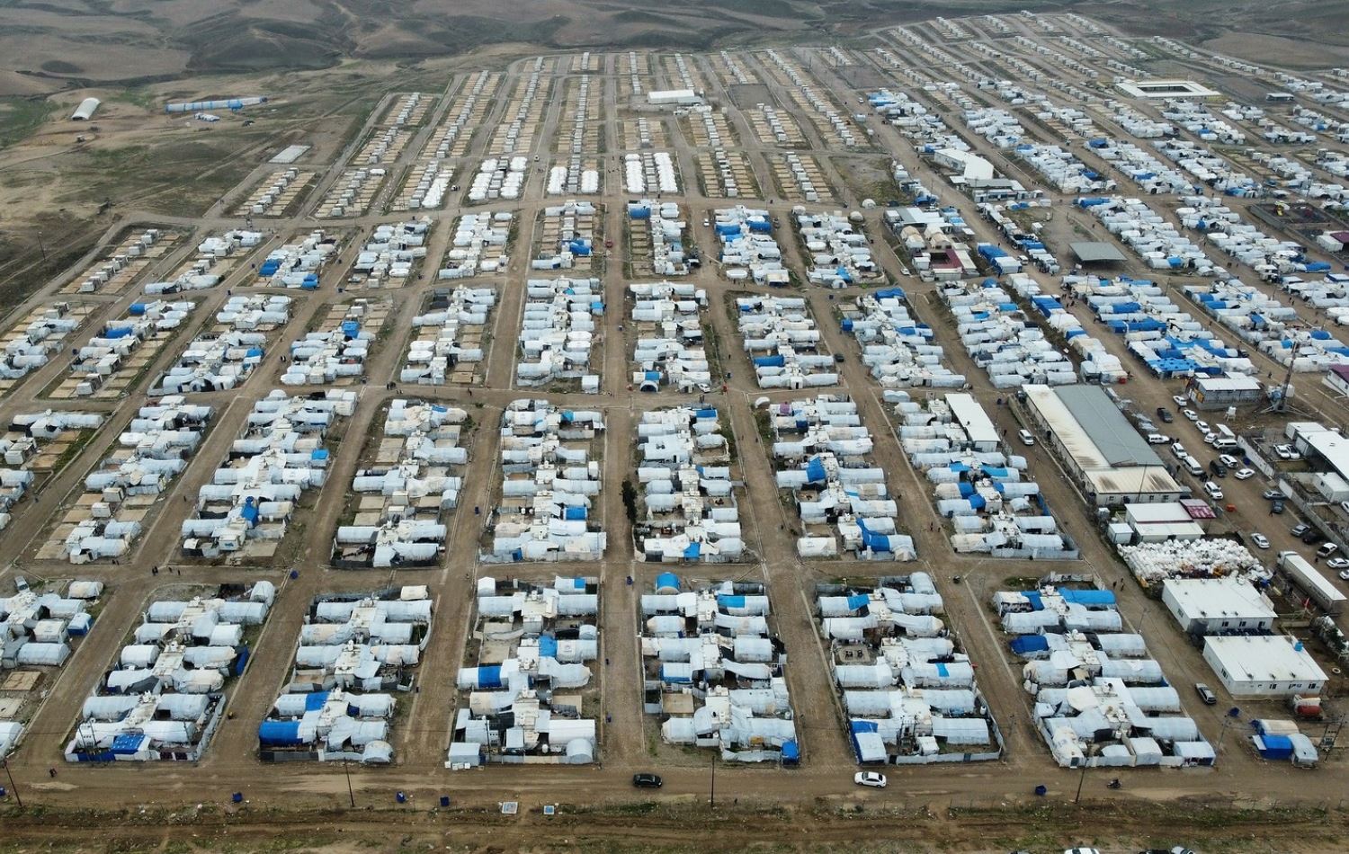 کەمپێکی تایبەت بە ئاوارەکانی کوردی ئێزدی لە دهۆک، وێنە: بڵند تاهیر - رووداو