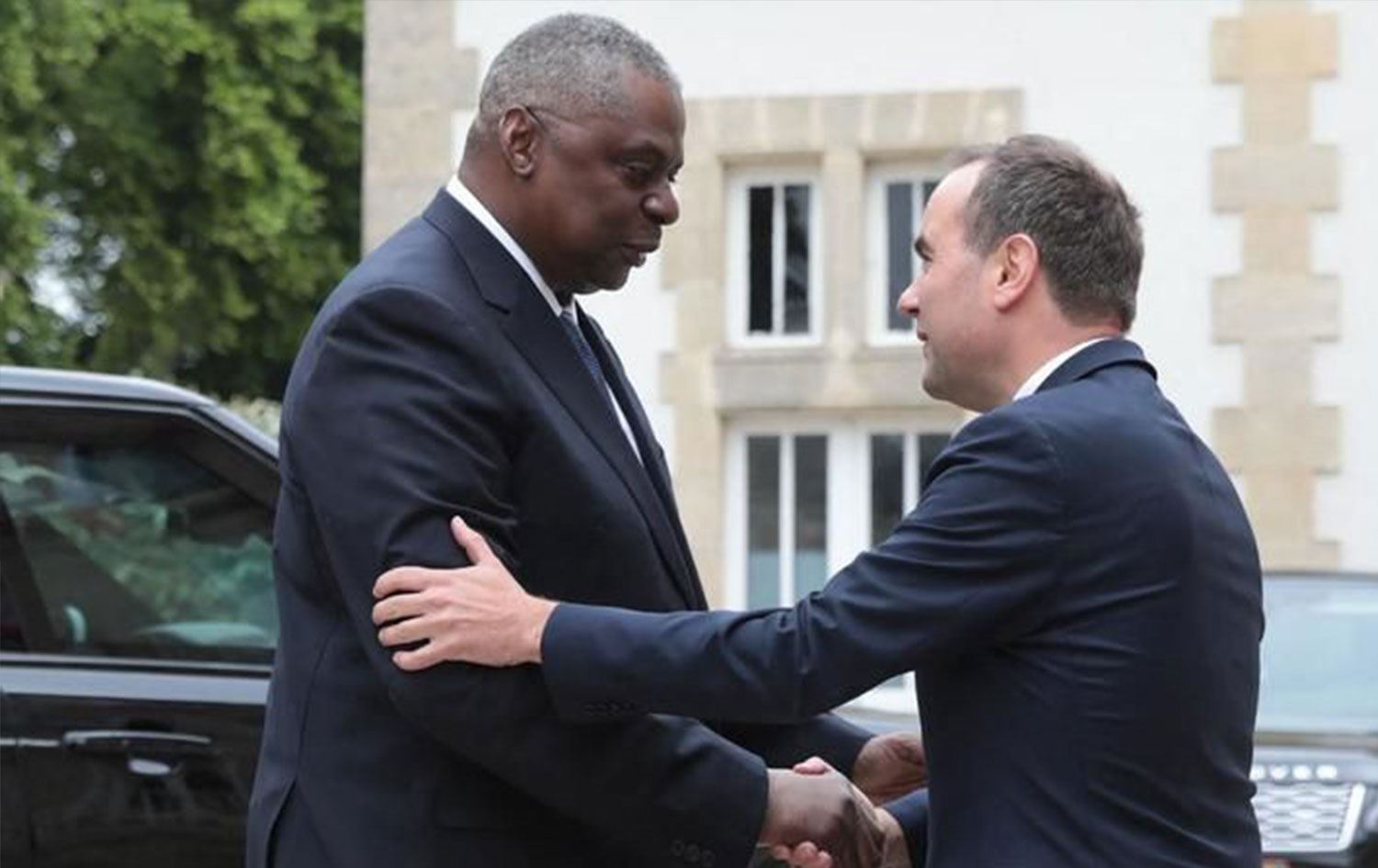 ABD Savunma Bakanı Lloyd J. Austin & Fransa Savunma bakanı Sebastien Lecornu Foto: AFP