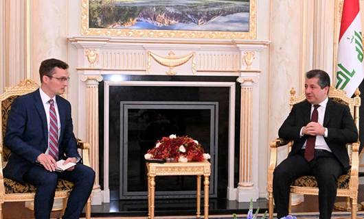 استقبال رئيس حكومة اقليم كوردستان مسرور بارزاني للوفد الكندي برئاسة النائب توم كيمج