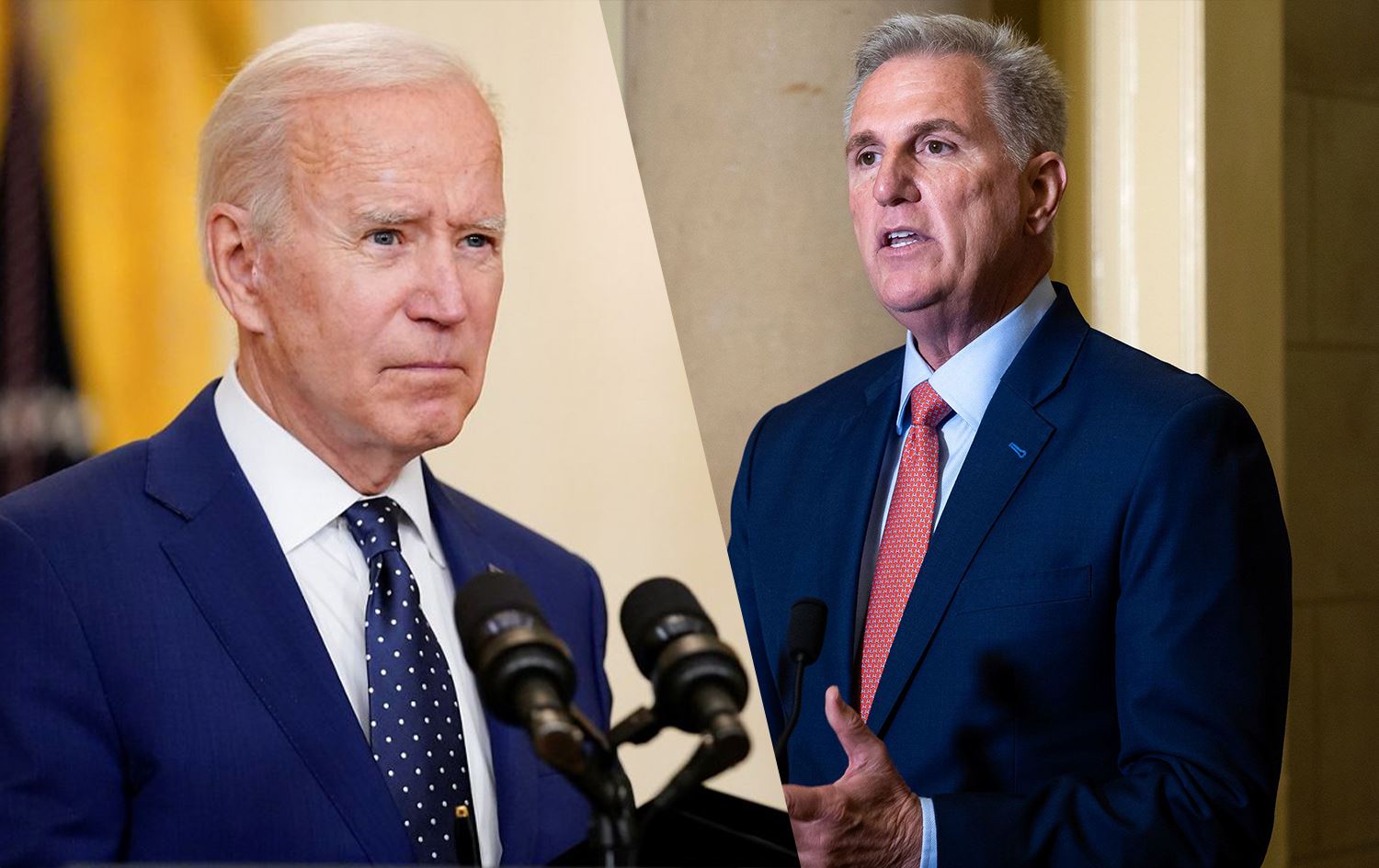Foto: Başkan Joe Biden - ABD Temsilciler Meclisi Başkanı Kevin McCarthy