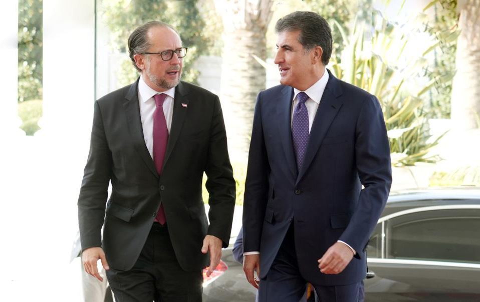 Nêçîrvan Barzanî û Alexander Schallenberg îro li Hewlêrê civiyan