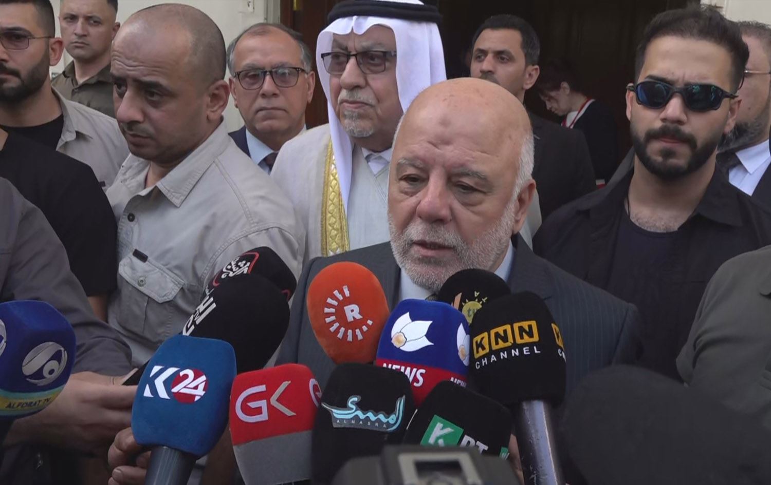 لێدوانی حەیدەر عەبادی بۆ رۆژنامەڤانان دوای کۆبوونەوەی لەگەڵ شاندی حکومەتی هەرێمی کوردستان