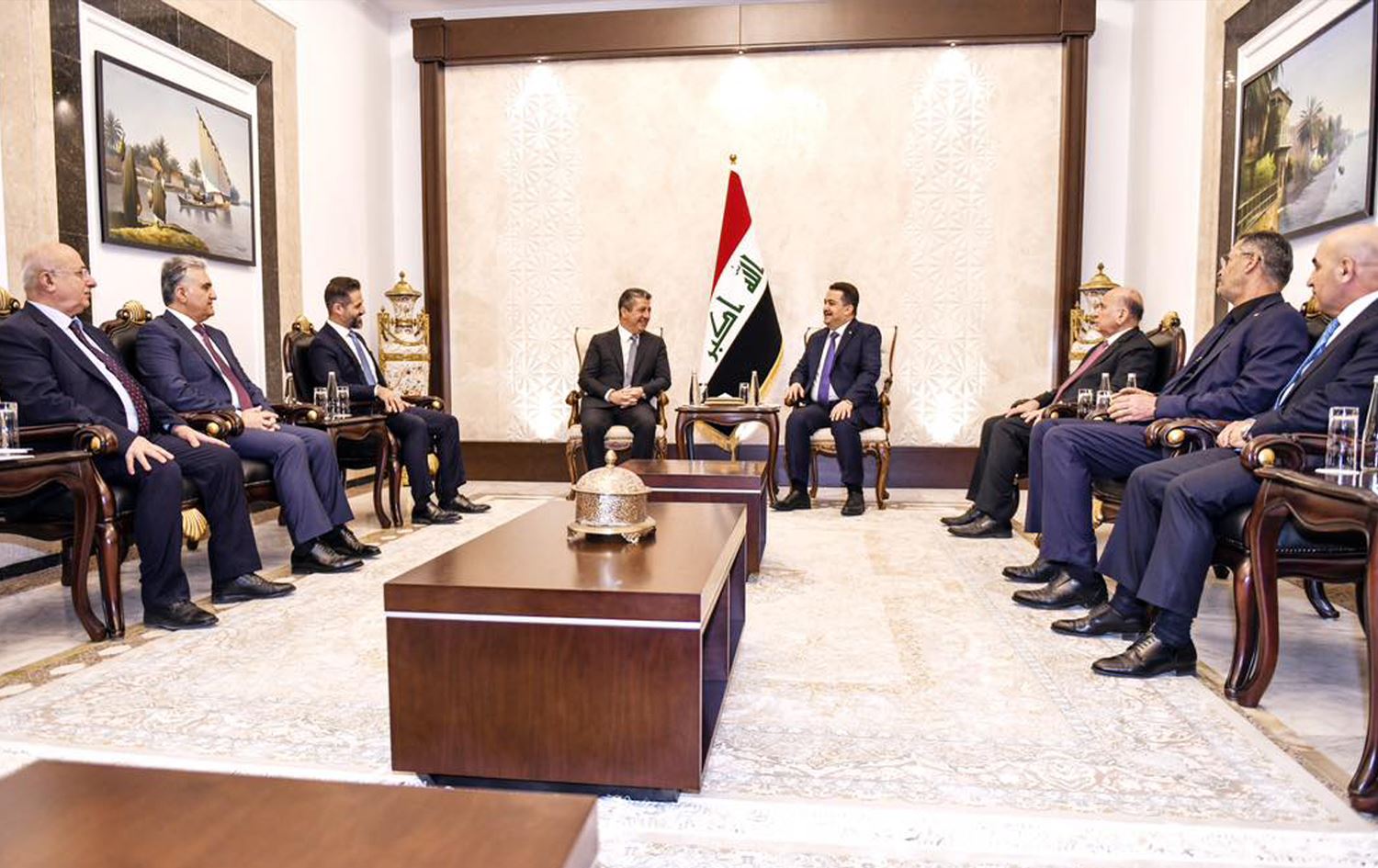 کۆبوونەوەی شاندی هەرێمی کوردستان لەگەڵ سەرۆکوەزیرانی عێراق. 