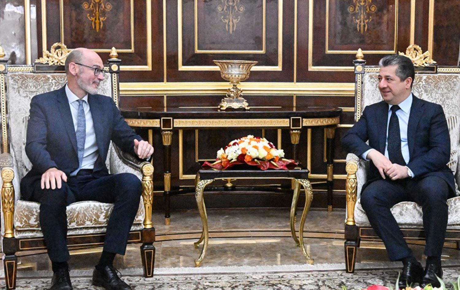  Balyozê Brîtanyayê Îraqê û Serokwezîrê Herêma Kurdistanê