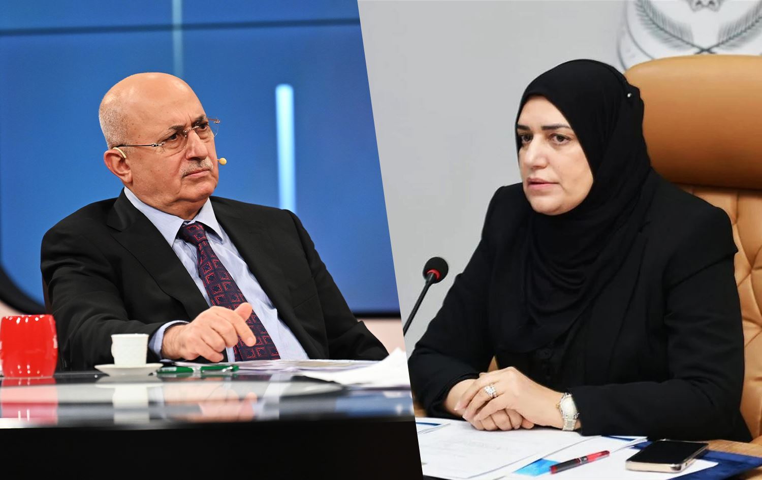 تەیف سامی و ئاوات شێخ جەناب، وەزیرانی دارایی عێراقی فیدراڵ و هەرێمی کوردستان