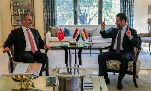 Başbakan Yardımcısı Kubad Talabani ile Türkiye Dışişleri Bakanı Hakan Fidan