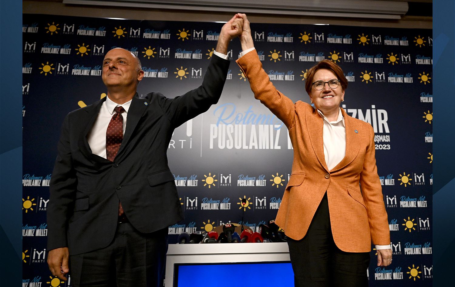 Umît Ozlale û Meral Akşener / Wêne: AA