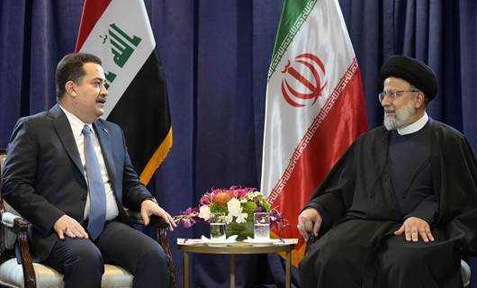 رئيس الوزراء العراقي محمد شياع السوداني والرئيس الايراني ابراهيم رئيسي