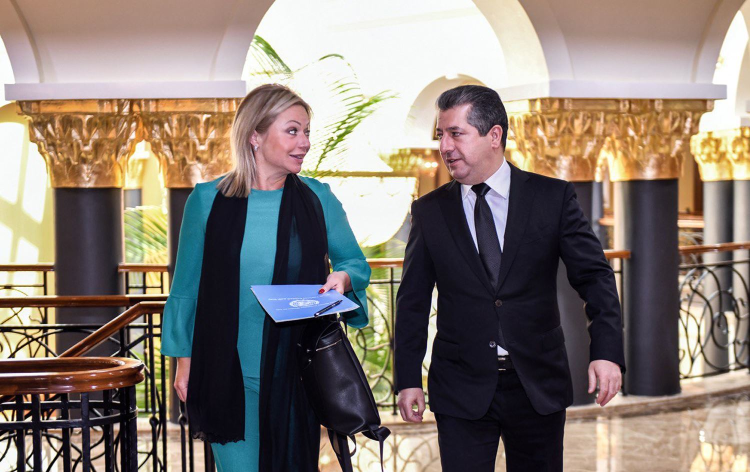 Başbakan Mesrur Barzani, BM Irak Özel Temsilcisi Jeanine Hennis-Plasschaert ile bir araya geldi