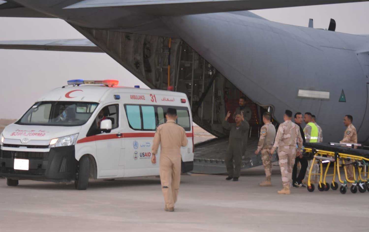 إرسال دفعة ثانية من مصابي حريق الحمدانية الى تركيا