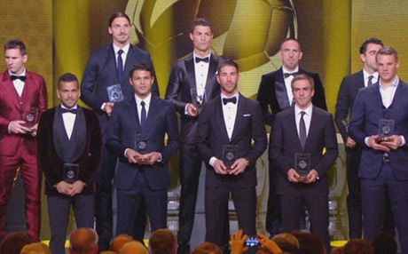 رۆناڵدۆ و مێسی پێشەوایەتی پاڵێوراوانی باشترینی جیهان دەکەن