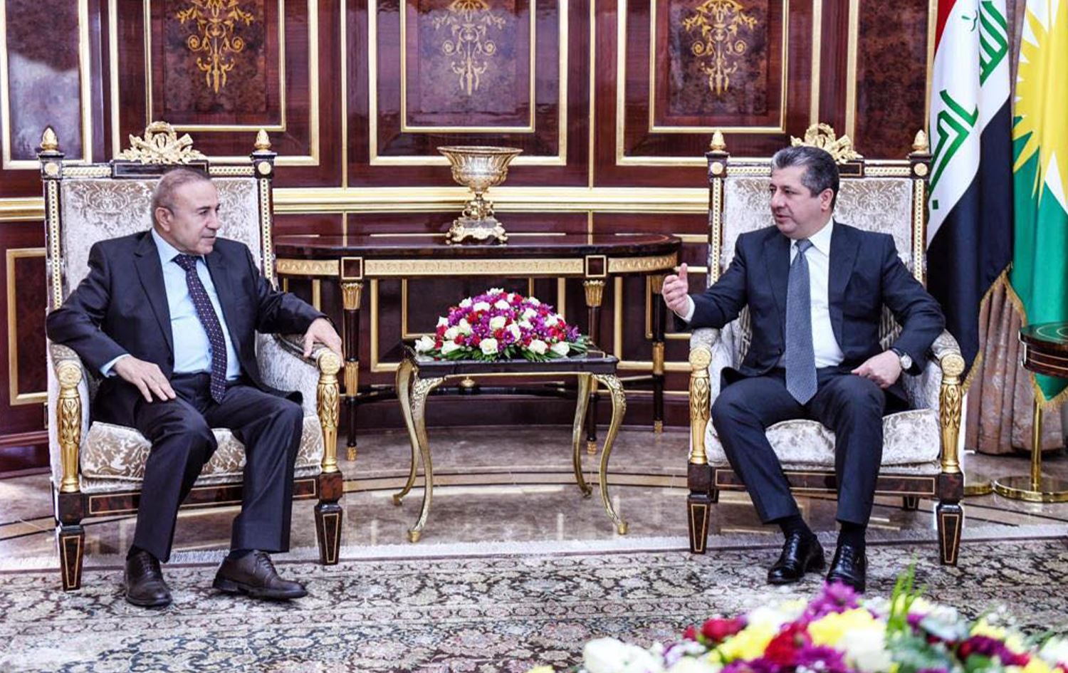 Şandeyeke ENKSye û Mesrûr Barzanî civiyan