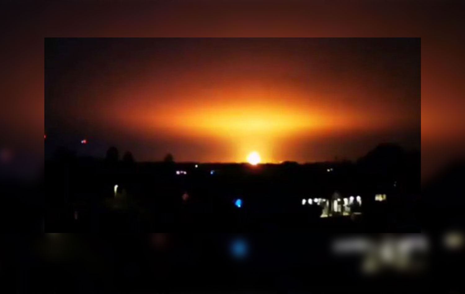 Nêzîkî Oxfordê teqîneke mezin rû da / Wêne: Torên Civakî