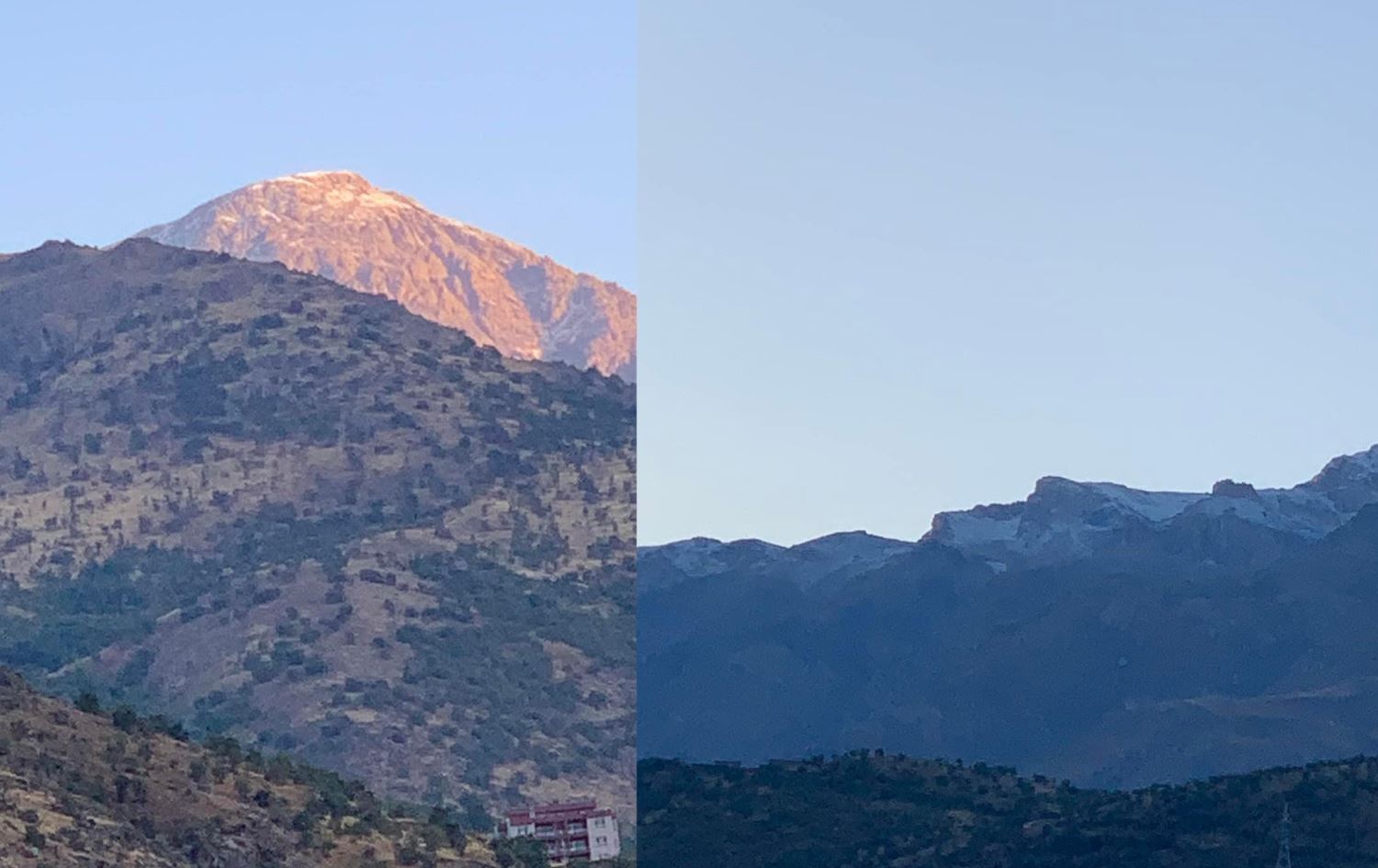 أول هطول للثلوج في إقليم كوردستان