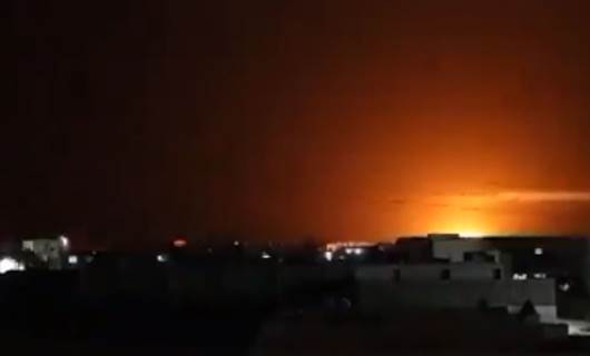 لحظة القصف التركي أمس على مناطق في روجآفا  
