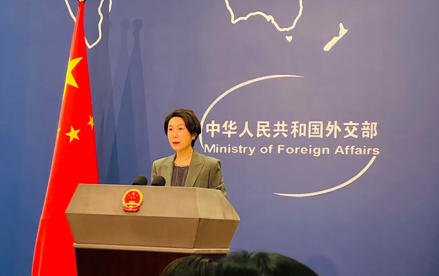 ماونینگ، گوتەبێژی وەزارەتی دەرەوەی چین. وێنە: مەهدی فەرەج - رووداو