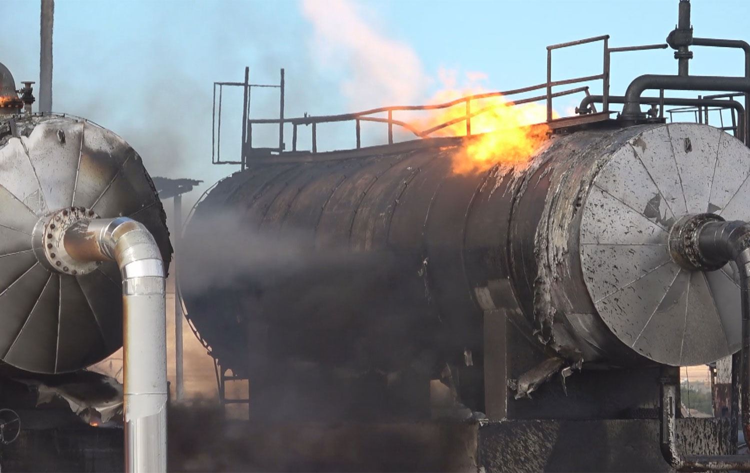 دیمەنی پاش هێڕشەکانی تورکیا بۆ سەر رۆژئاوای کوردستان