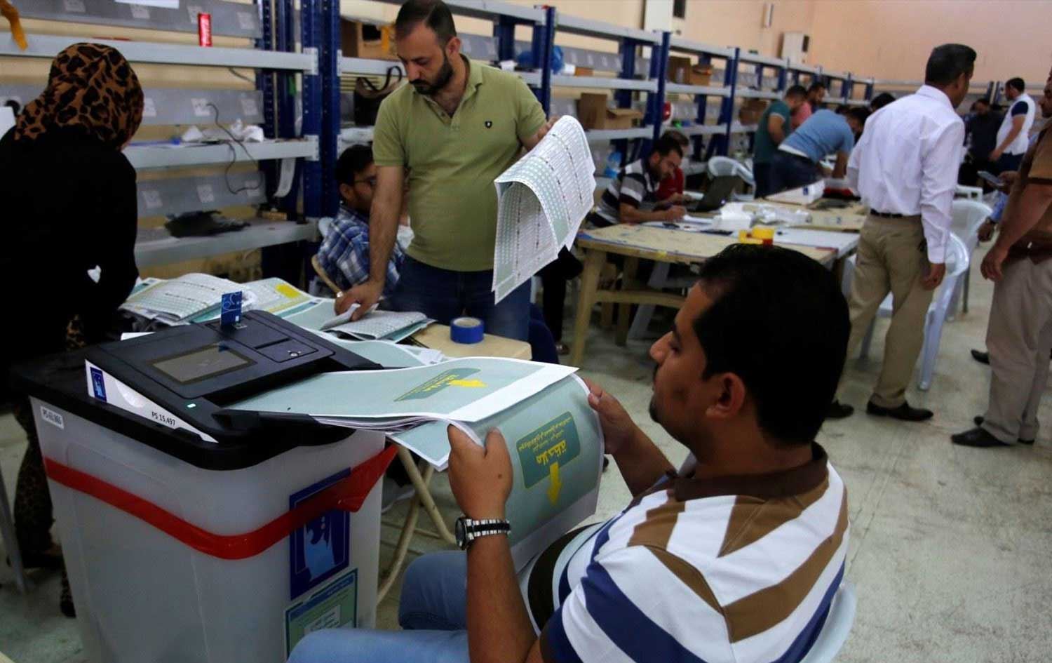 بنکەیەکی دەنگدان لە هەڵبژاردنی 2018، وێنە : رۆیتەرز