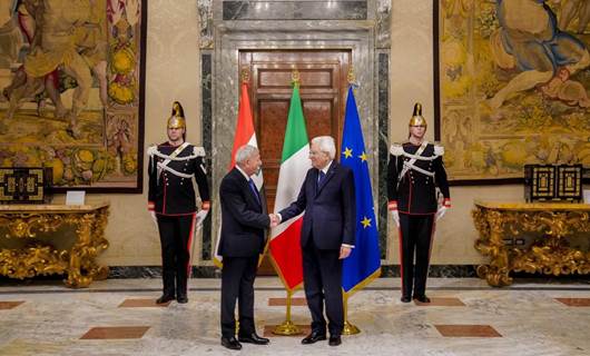 الرئيسان العراقي والإيطالي 