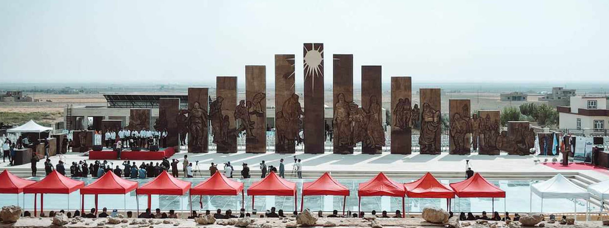 صور.. افتتاح النصب التذكاري للإبادة الجماعية للإزيديين