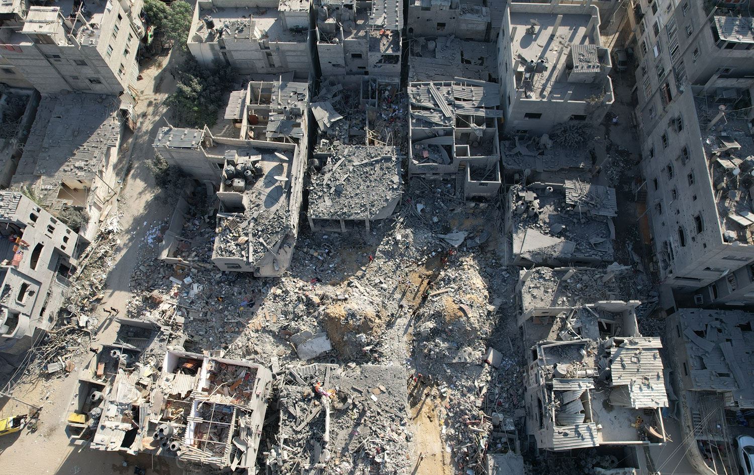 Han Yunus bombardımanı Foto: AA