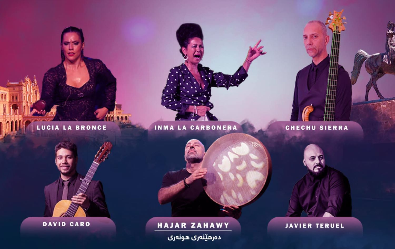 Koma Spanyayî li Silêmaniyê konsera flamenkoyê pêş kêş dike