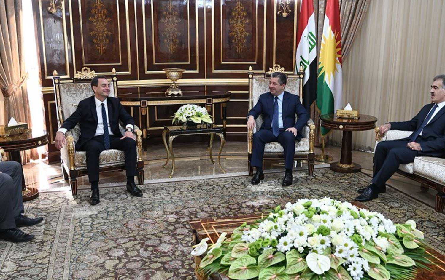 Mesrûr Barzanî û Balyozê Fransayê yê li Iraqê civiyan