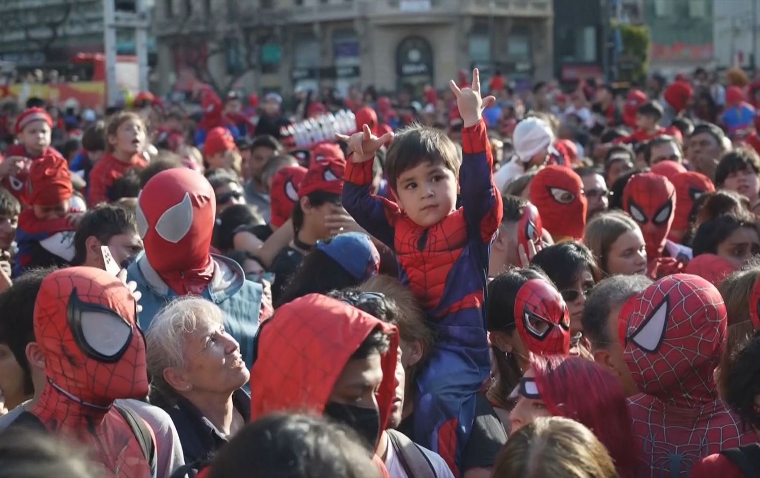 هەوادارانی سپایدەرمان لە بۆینس ئایرس