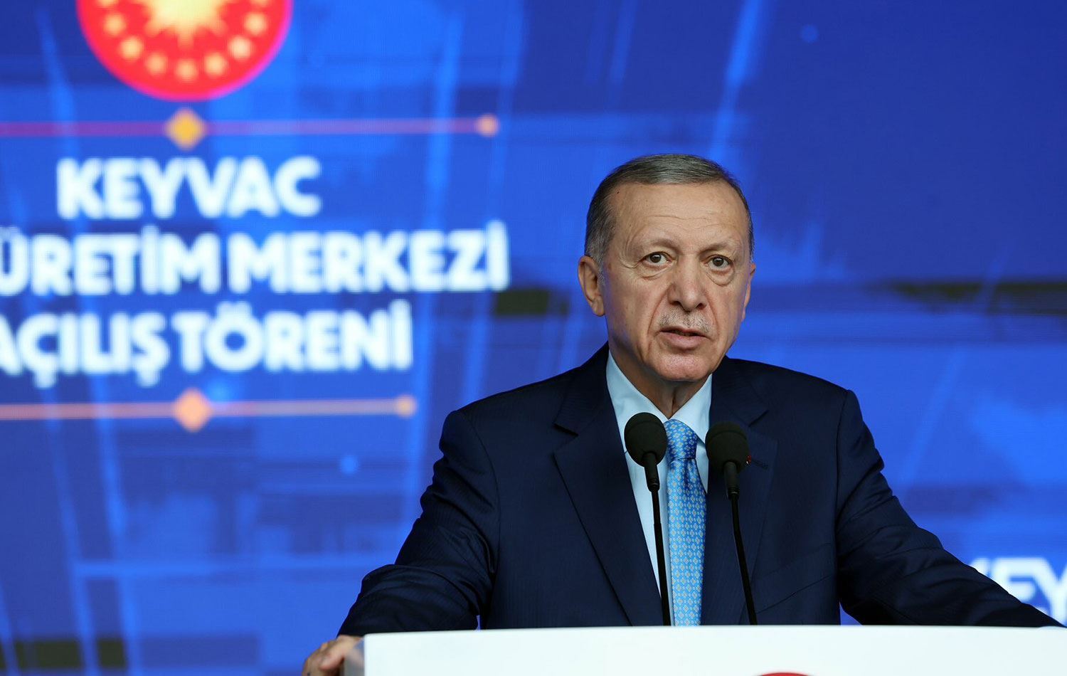 Erdogan di Merasima Vekirinê ya Navenda Çêkirina Vaksînê ya Keyvacê de axivî / Wêne: AA