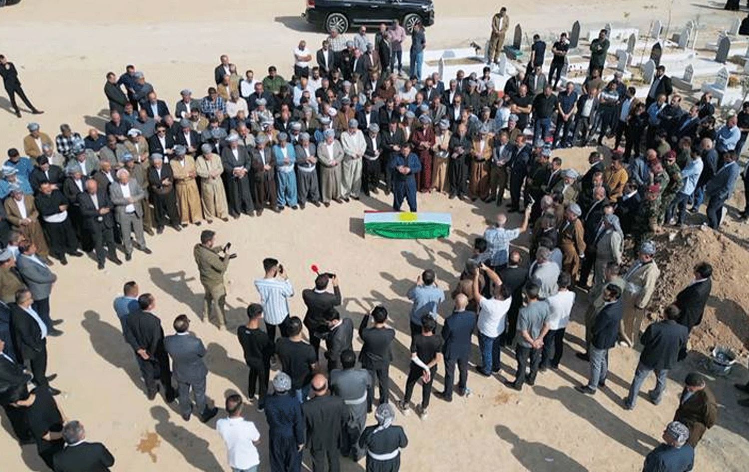 Merasîma veşartîna Hesen Subhî / Wêne û Vîdeo: Rûdaw