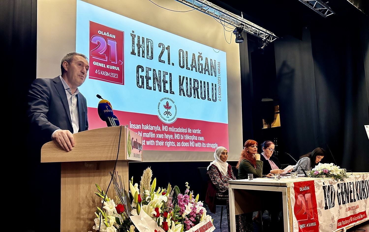 HEDEP Eş Başkanı Tuncer Bakırhan, İHD’nin 21’inci Olağan Genel Kurulu’nda konuştu 