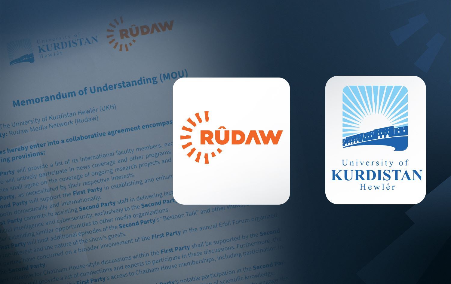 Rûdaw Medya Grubu ile Erbil Kürdistan Üniversitesi