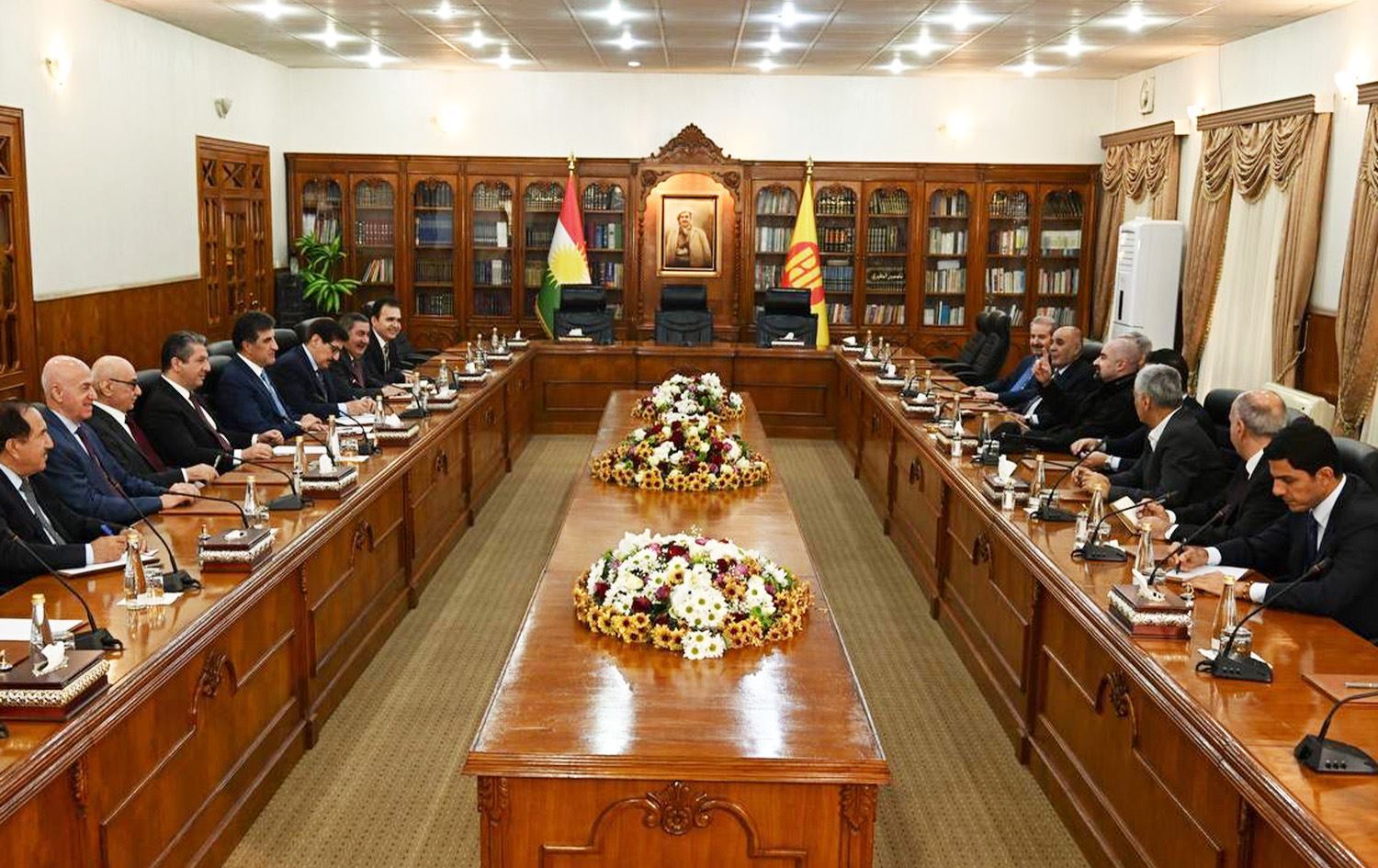 Kürdistan Demokrat Partisi (KDP) ve Kürdistan Yurtseverler Birliği (KYB) üst düzey yönetimi başkent Erbil'de bir araya geldi