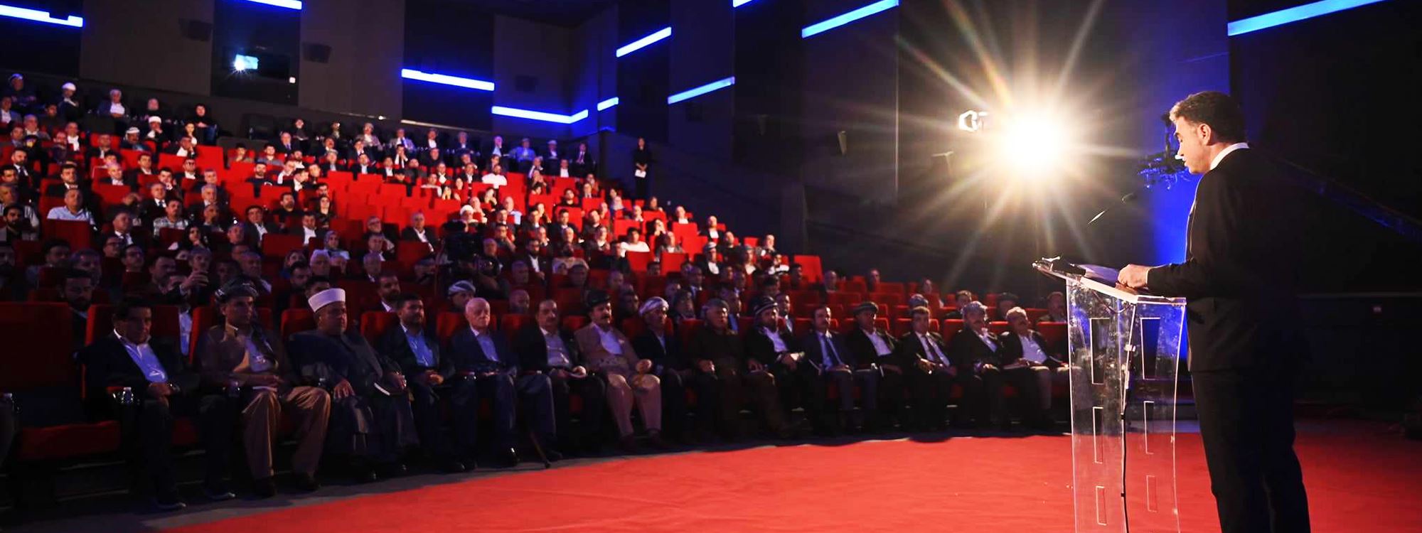 وێنە.. رێوڕەسمی پێشاندانی بەڵگەفیلمێکی رووداو لەبارەی ئەبوبەکر ئەفەندیی خۆشناو